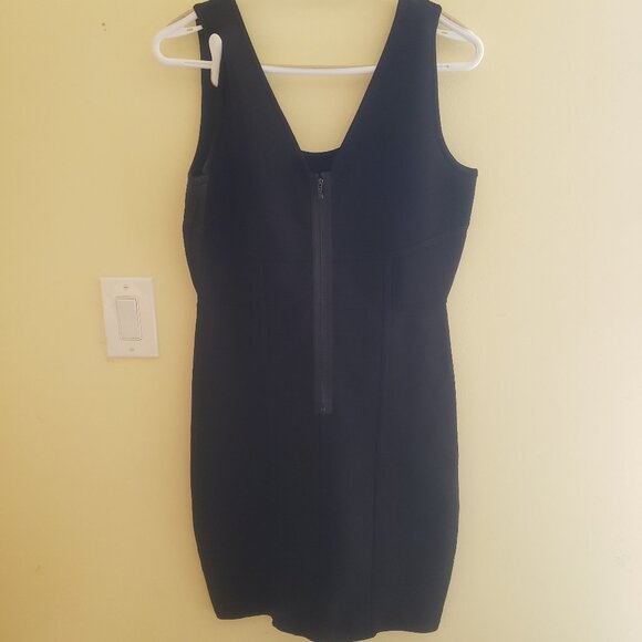 BCBG Maxazria Black Bodycon Dress Size L - Picture 5 of 6